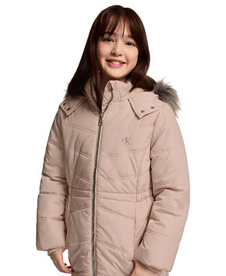 Girls' 7-16 Aerial Puffer Jacket | Macy's