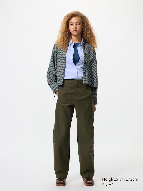 Jersey Barrel Leg Trousers (Longer) | UNIQLO (UK)