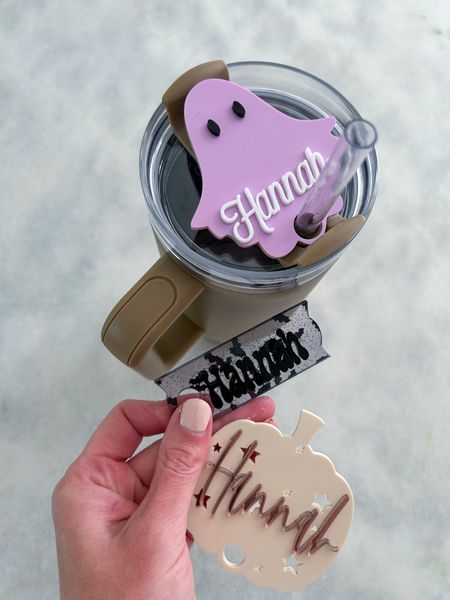 Stanley name plates but make them seasonal. Loving these fun halloween name plates from @Simingoshop -- use code GOTPLANS for 20% off 👻 

#simingoshop #simingo #ad


#LTKSeasonal #LTKHalloween #LTKhome