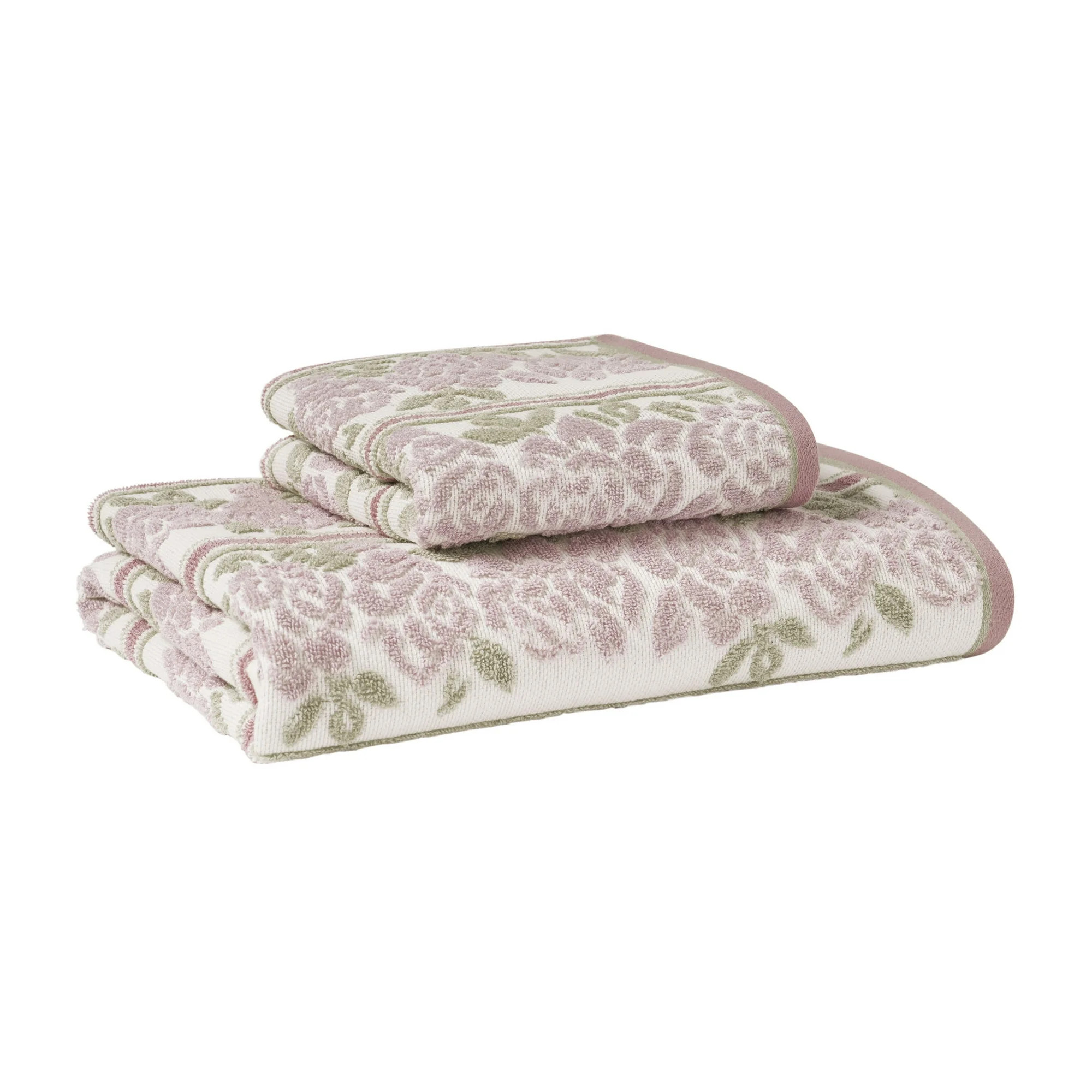Beautiful by Drew Barrymore Wallpaper Hand Towel, Soft 100% Cotton, Rose Pink | Walmart (US)