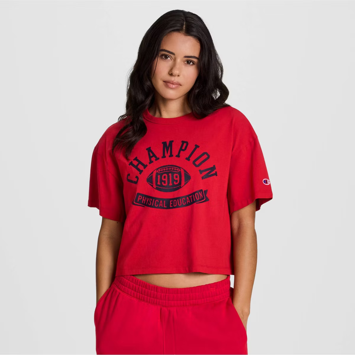 Champion Women's Short Sleeve Cropped T-Shirt | Target