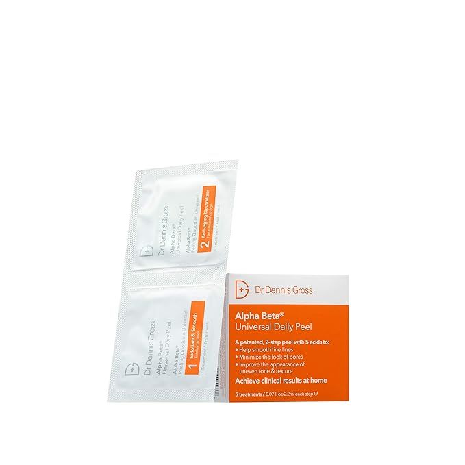 Dr. Dennis Gross Alpha Beta Universal Daily Peel: for Uneven Tone or Texture and Fine Lines or En... | Amazon (US)