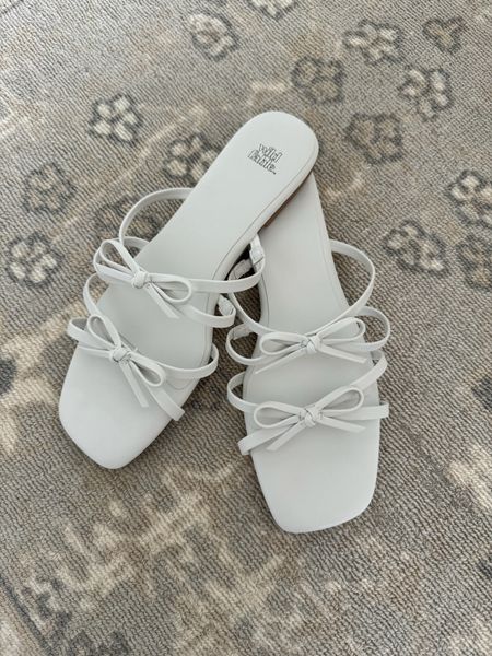 Can’t get enough of these white bow sandals from Target! Target circle week April 7-13!! Spring and summer sandals // white sandals // target shoes // target finds // target deals // target circle week 

#LTKSeasonal #LTKshoecrush #LTKxTarget