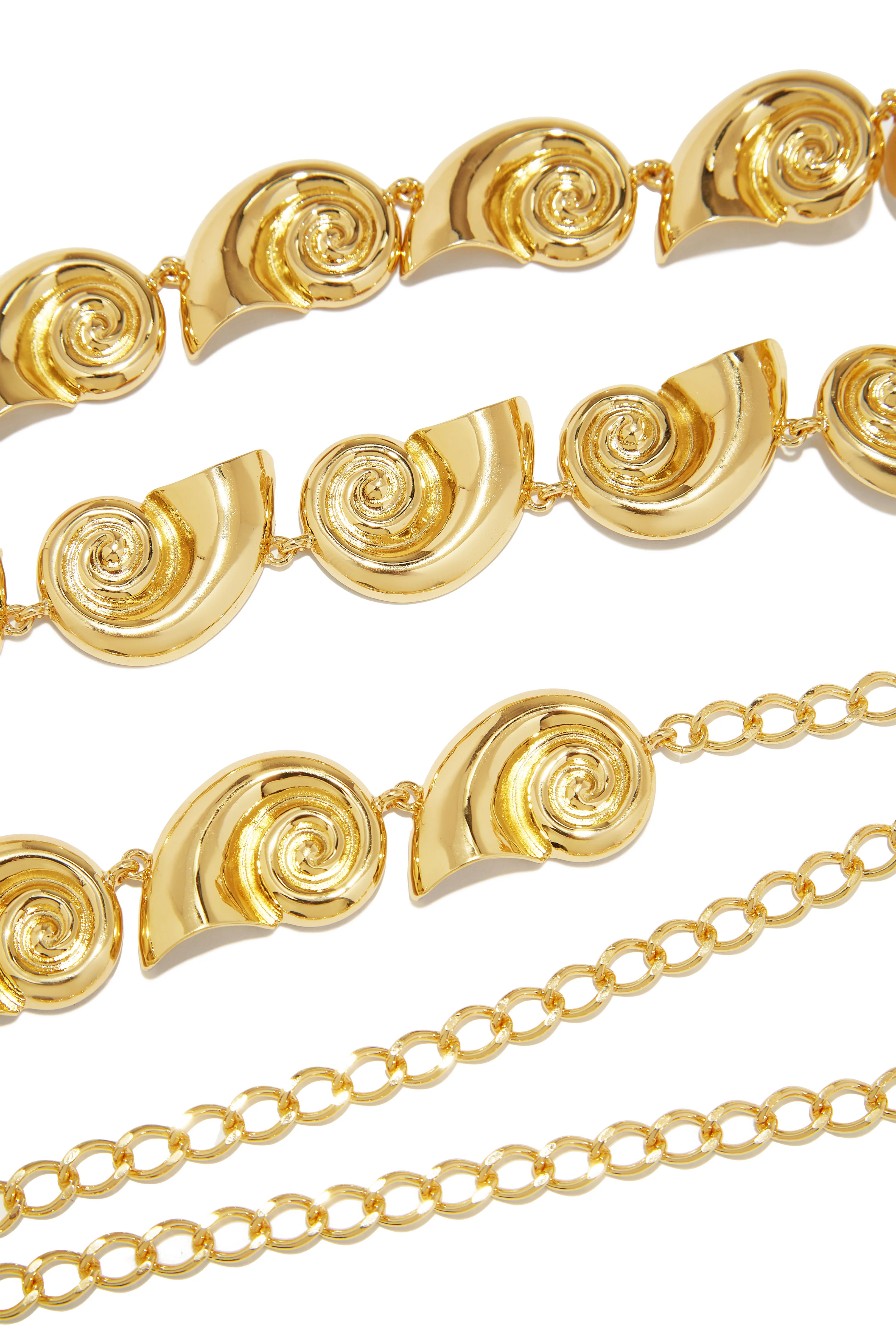 Leilani Sea Shell Chain Belt - Gold One Size / Gold | MISS LOLA