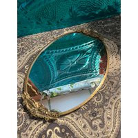 Vintage Ornate Mirrored Vanity Tray - Floral Details- Showing Its Age | Etsy (US)