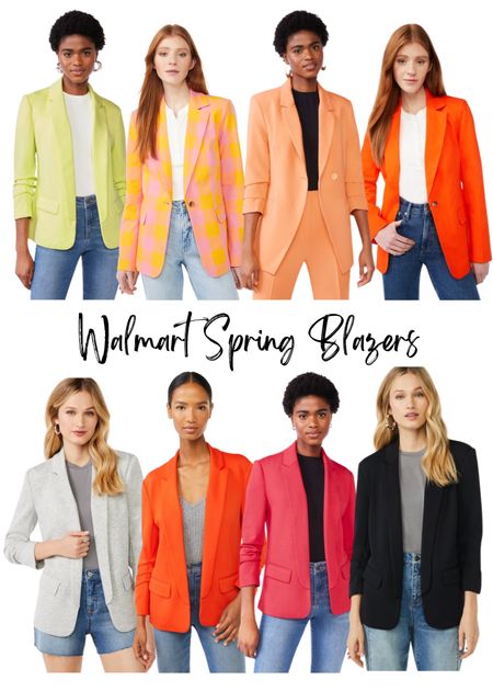 Walmart spring blazers! 
I usually wear a size XS or small depending on what I’m wearing underneath. These are so chic and only $45!

Walmart finds, affordable work wear, Walmart fashion 

#LTKunder50 #LTKworkwear #LTKstyletip