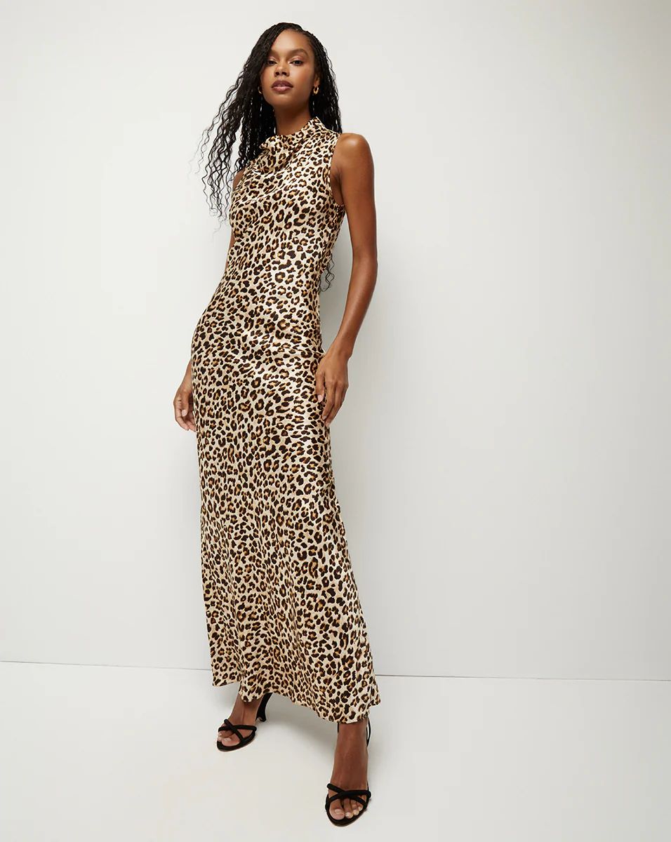 Kura Leopard-Print Column Dress | Veronica Beard