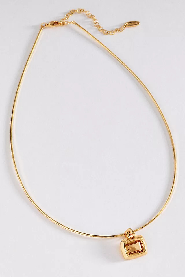 Gemstone Pendant Collar Necklace | Anthropologie (US)