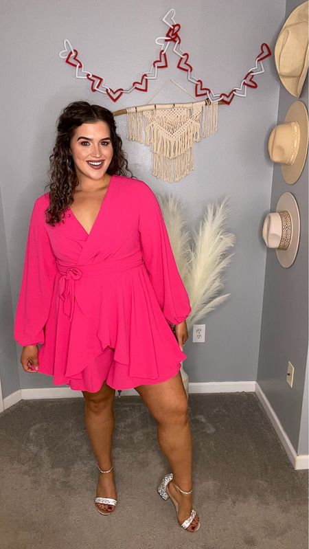 Midsize curvy friendly hot pink romper only $30 💘 Valentine’s outfit, Galentine’s outfit
Size: L 
#ootd #romper #valentines #galentines #heels #datenightoutfit #ootn 

#LTKFind #LTKcurves #LTKSeasonal