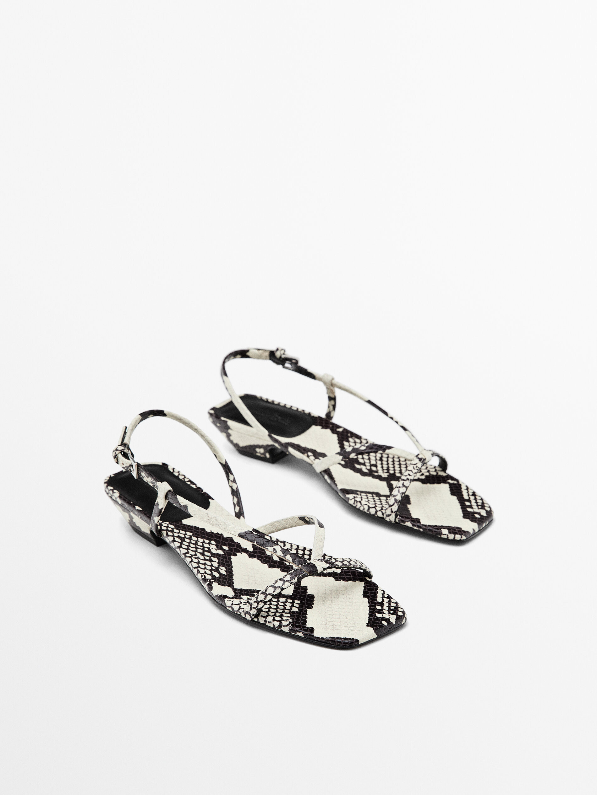 Absatzsandalen Animalprint | Massimo Dutti DE