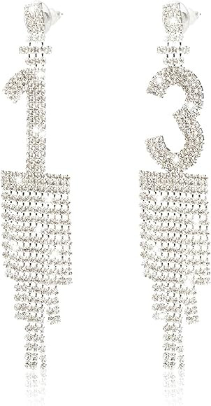 13 Earrings Taylor - Taylor Merch, Sparkly 13 Earrings for Women, Taylor Outfit Eras Earrings, Ta... | Amazon (US)