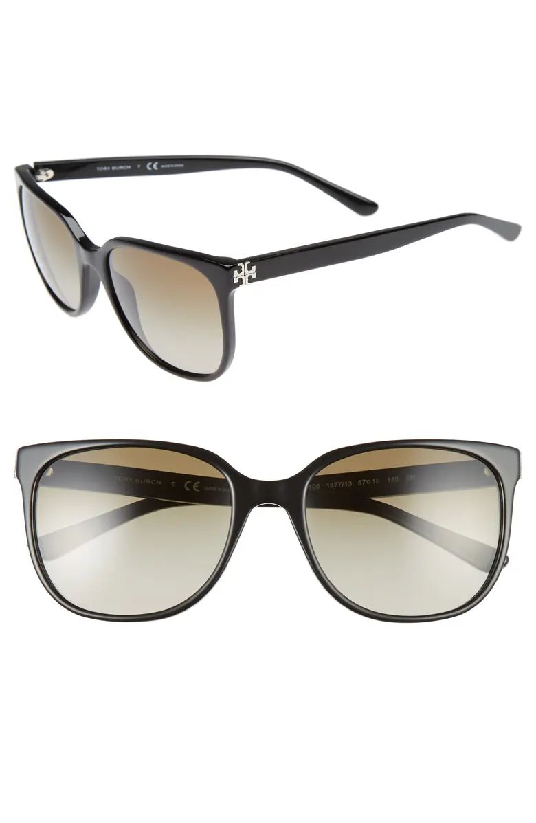 Tory Burch 57mm Gradient Sunglasses | Nordstrom