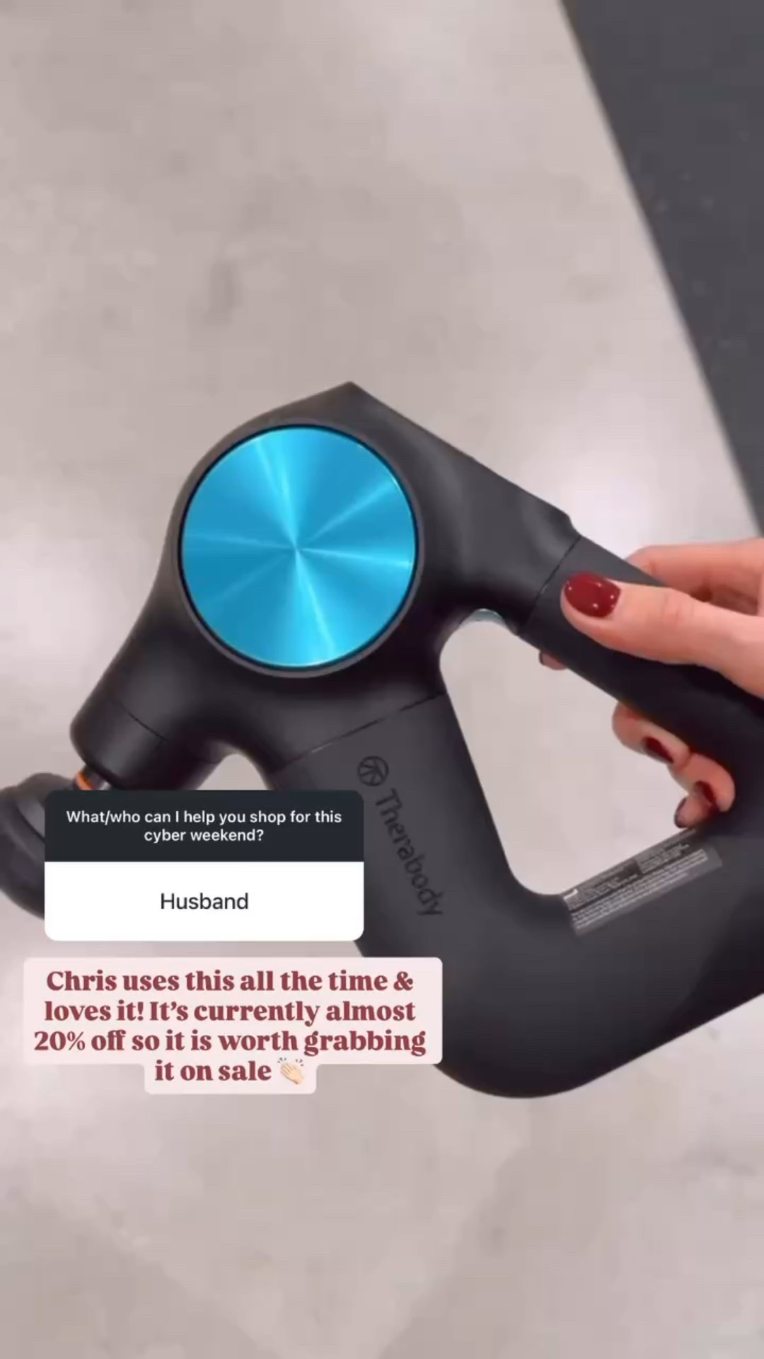 This theragun is $100 off for Black Friday! Chris loves his theragun! Such a great gift for him this Christmas!

Loverly Grey, theragun, gift ideas for him, Black Friday 

#LTKCyberWeek #LTKSaleAlert #LTKGiftGuide