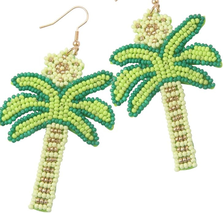 Bohemian Beaded Earrings Dangle, Cute Bunny Beaded Earrings Drop, seed bead statement tribal earr... | Amazon (US)