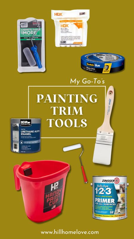 My go-to brands and painting tools for painting trim or wood around the house

#LTKhome