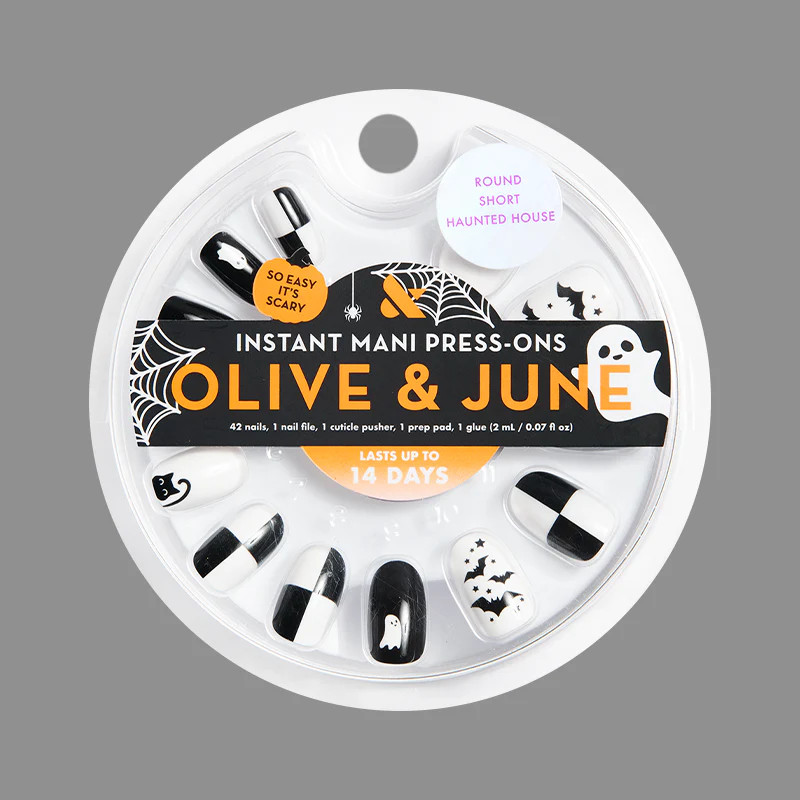 Haunted House - Press-On | Short | Round | Olive & June