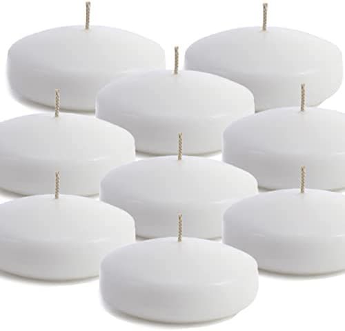 Exquizite Floating Candles for Centerpieces – Pack of 16 White Unscented Long Burning (8 hrs) D... | Amazon (US)