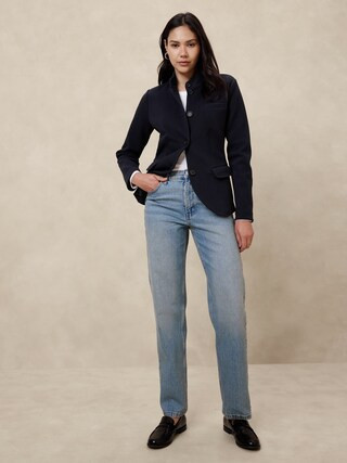 Knit Pique Blazer | Banana Republic Factory