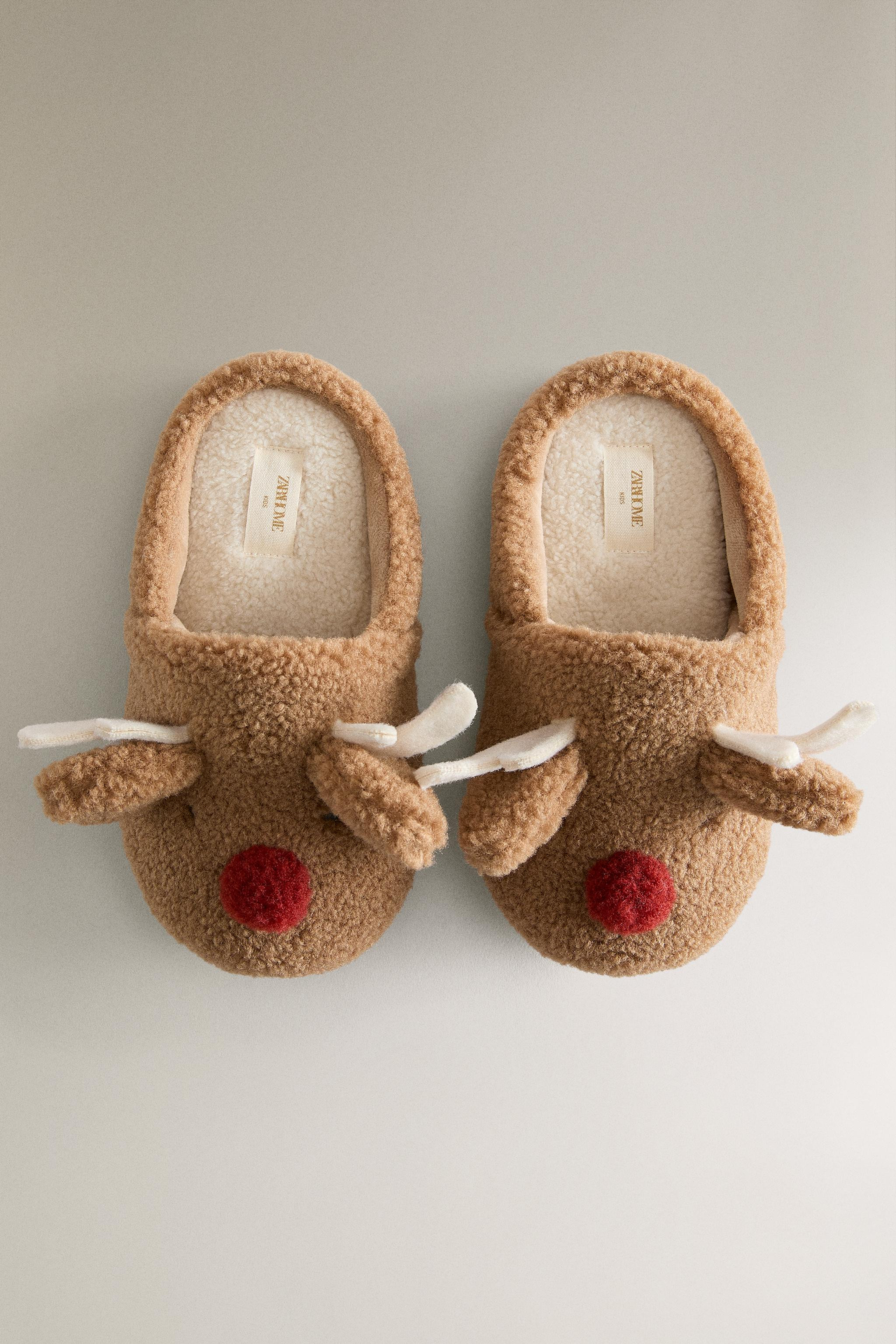 CHILDREN'S REINDEER MULE SLIPPERS | Zara US