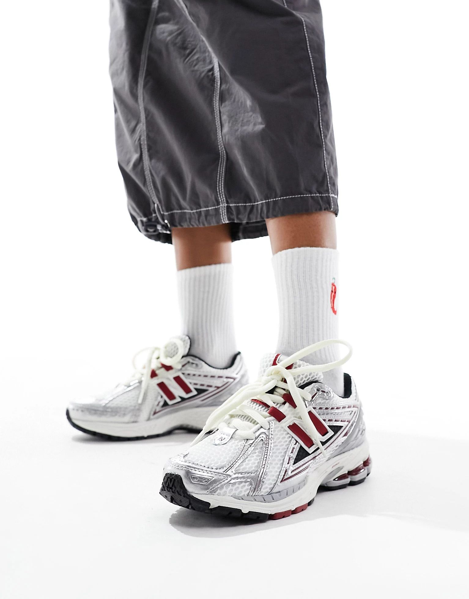 New Balance 1906 trainers in silver and red | ASOS (Global)