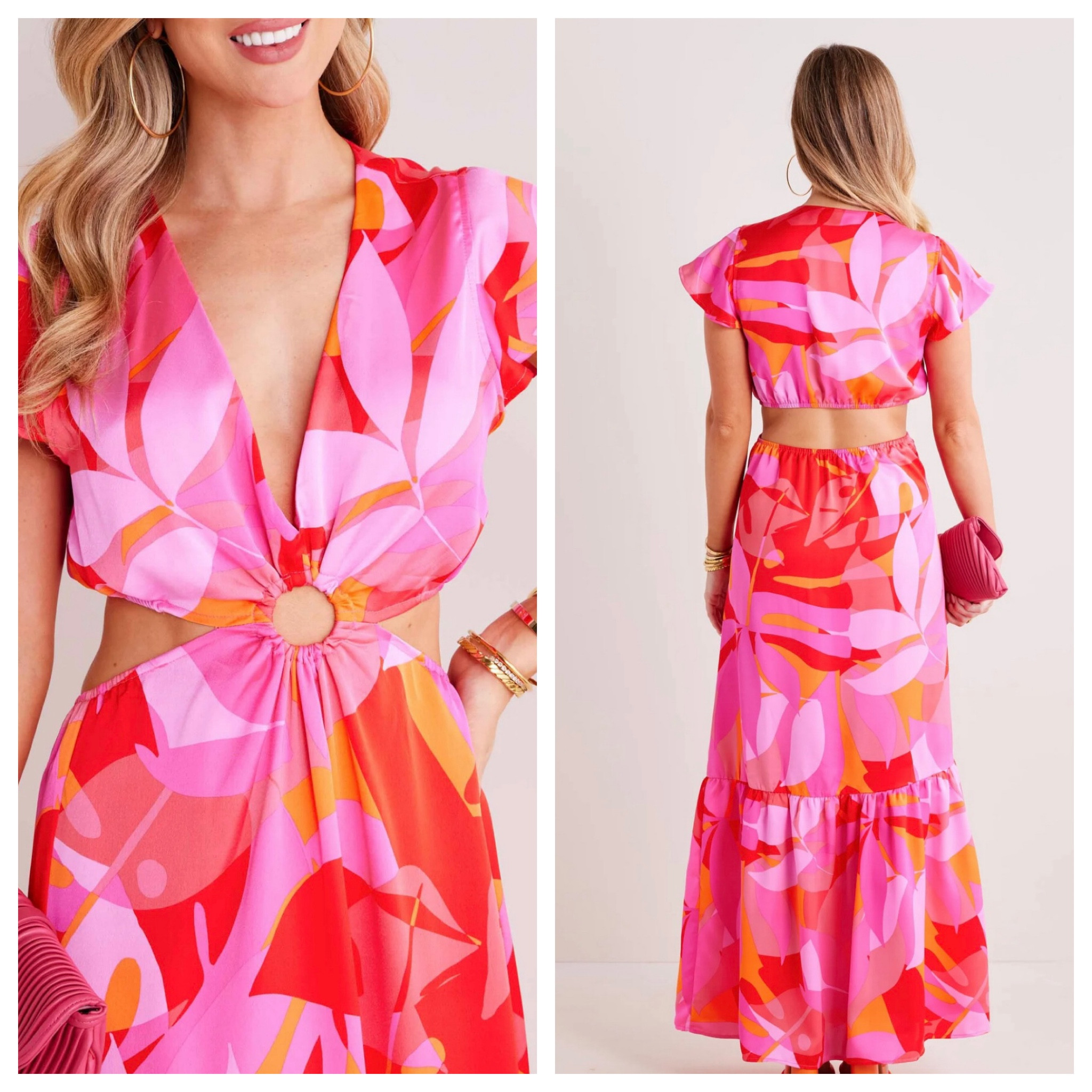 The ultimate vacation dress!  I’m obsessed with the bold print, deep v neckline, front keyhole and open back!!!

Maxi dress, summer dress, vacation dress, vacation inspo, long dress, floral dress, 

#LTKStyleTip #LTKOver40 #LTKFindsUnder100