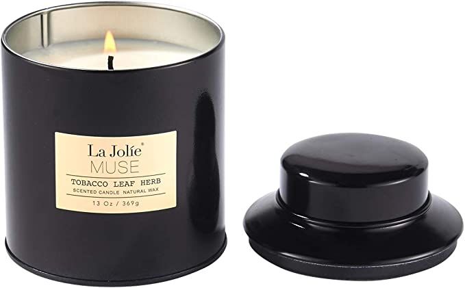 Amazon.com: LA JOLIE MUSE Candles for Men, Tobacco Leaf Herb Scented Candles, Men Candles for Hom... | Amazon (US)