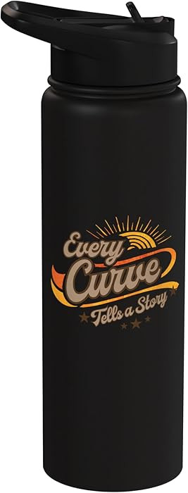 Every Curve Tells a Story body positive retro sunset design Stainless Steel Insulated Water Bottl... | Amazon (US)