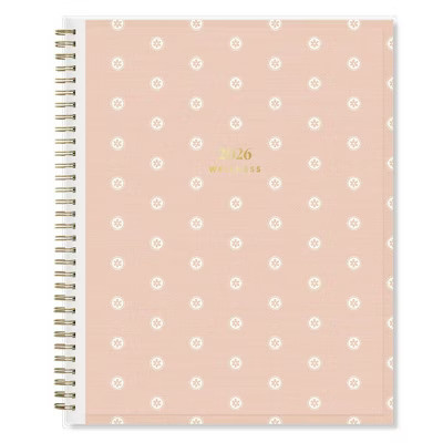 The Everygirl 8.5"x11" Wellness Planning Calendar Harvey Pink Create Your Own RY 2026 Weekly/Monthly Safety Wirebound | Target