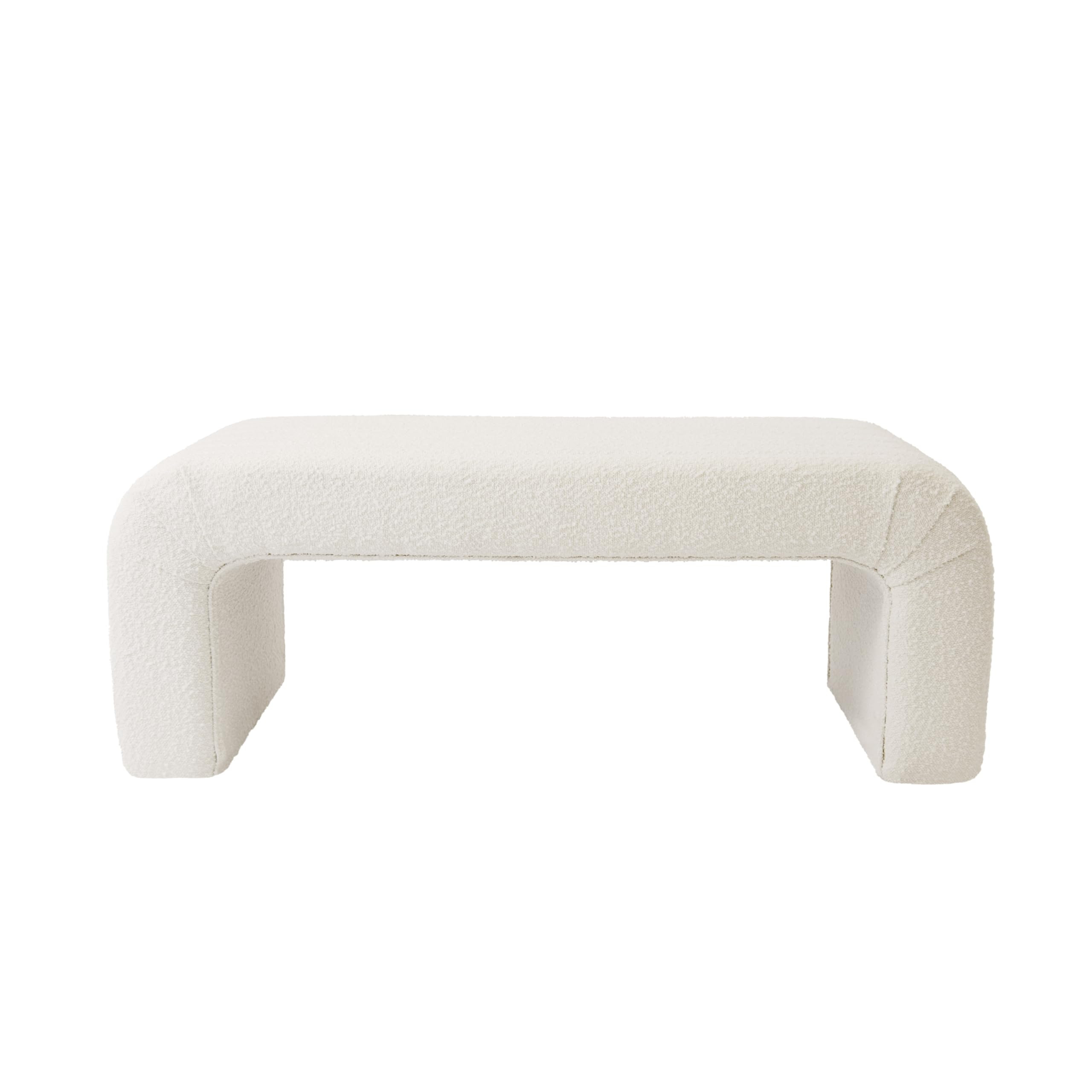 Arch Channel Bench|Bench for Living Room & Bedroom | Decorative Home Furniture - Cream Boucle | Amazon (US)