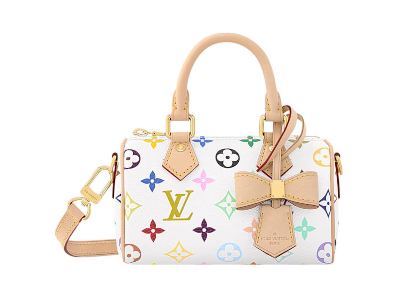 Louis Vuitton x Takashi Murakami Nano Speedy White Multicolored | StockX