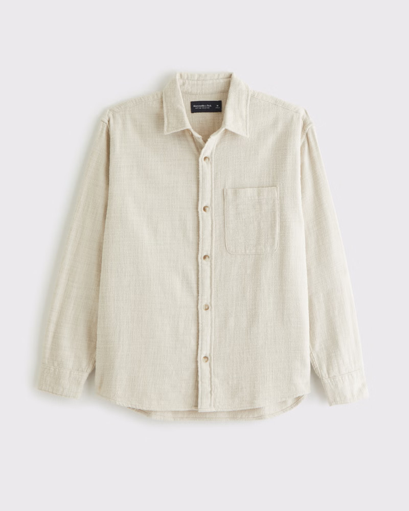 Men's Slub Flannel | Men's Tops | Abercrombie.com | Abercrombie & Fitch (US)