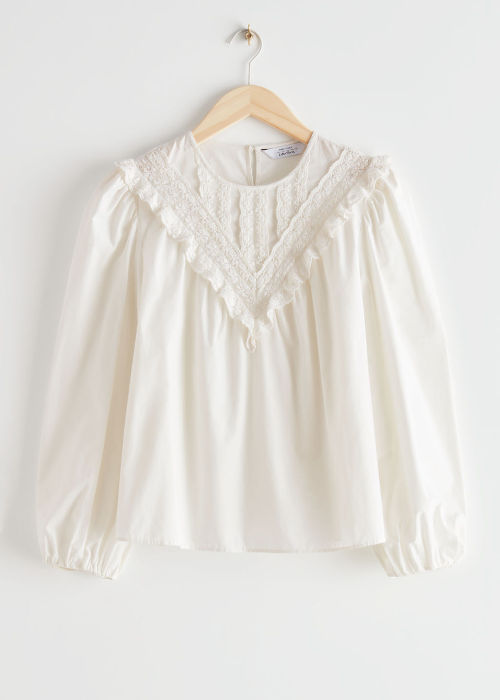 Ruffled Lace Blouse - White | & Other Stories US