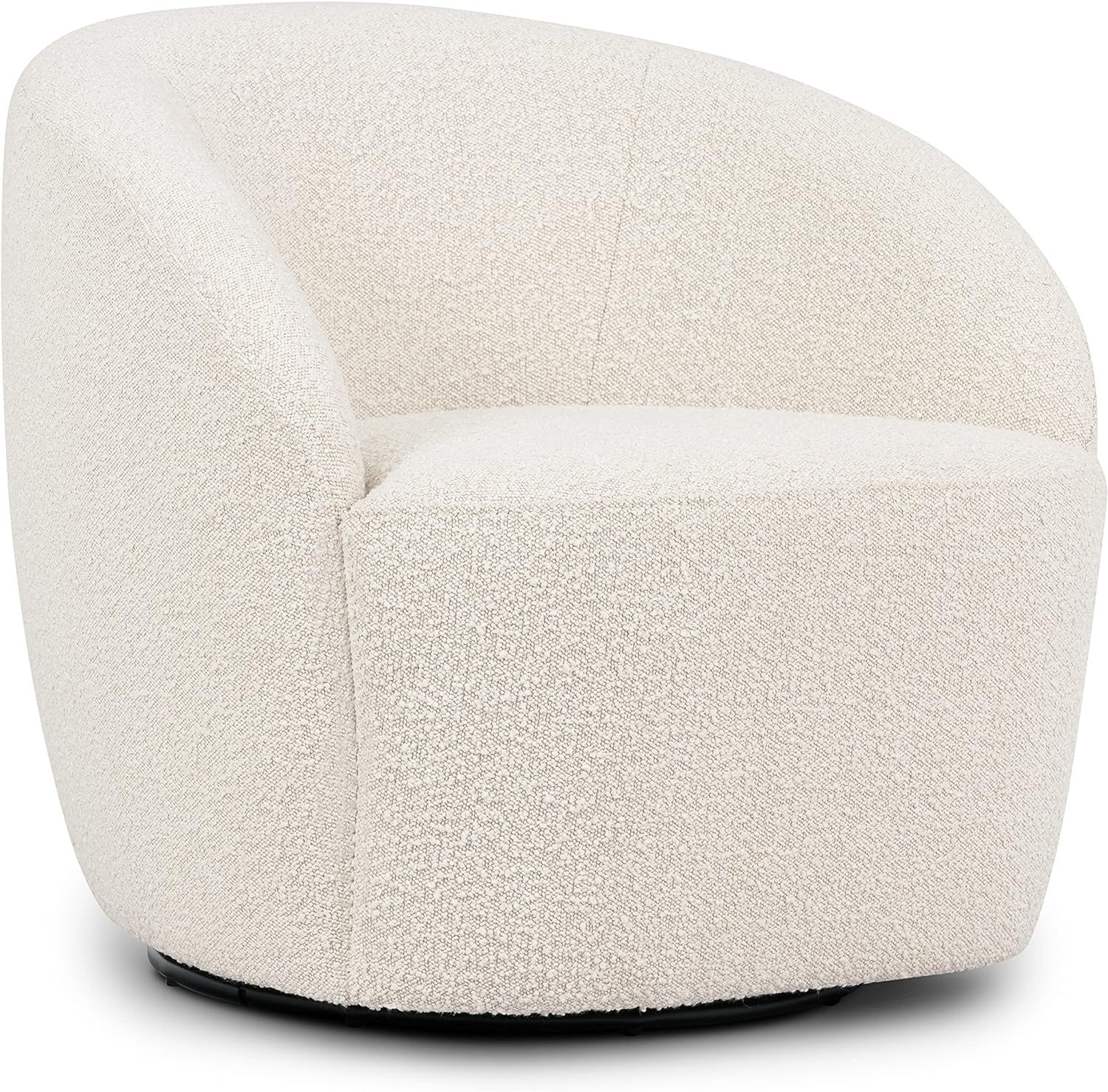 Amazon.com: POLY & BARK Alma Swivel Lounge Chair, Ivory White Boucle : Patio, Lawn & Garden | Amazon (US)