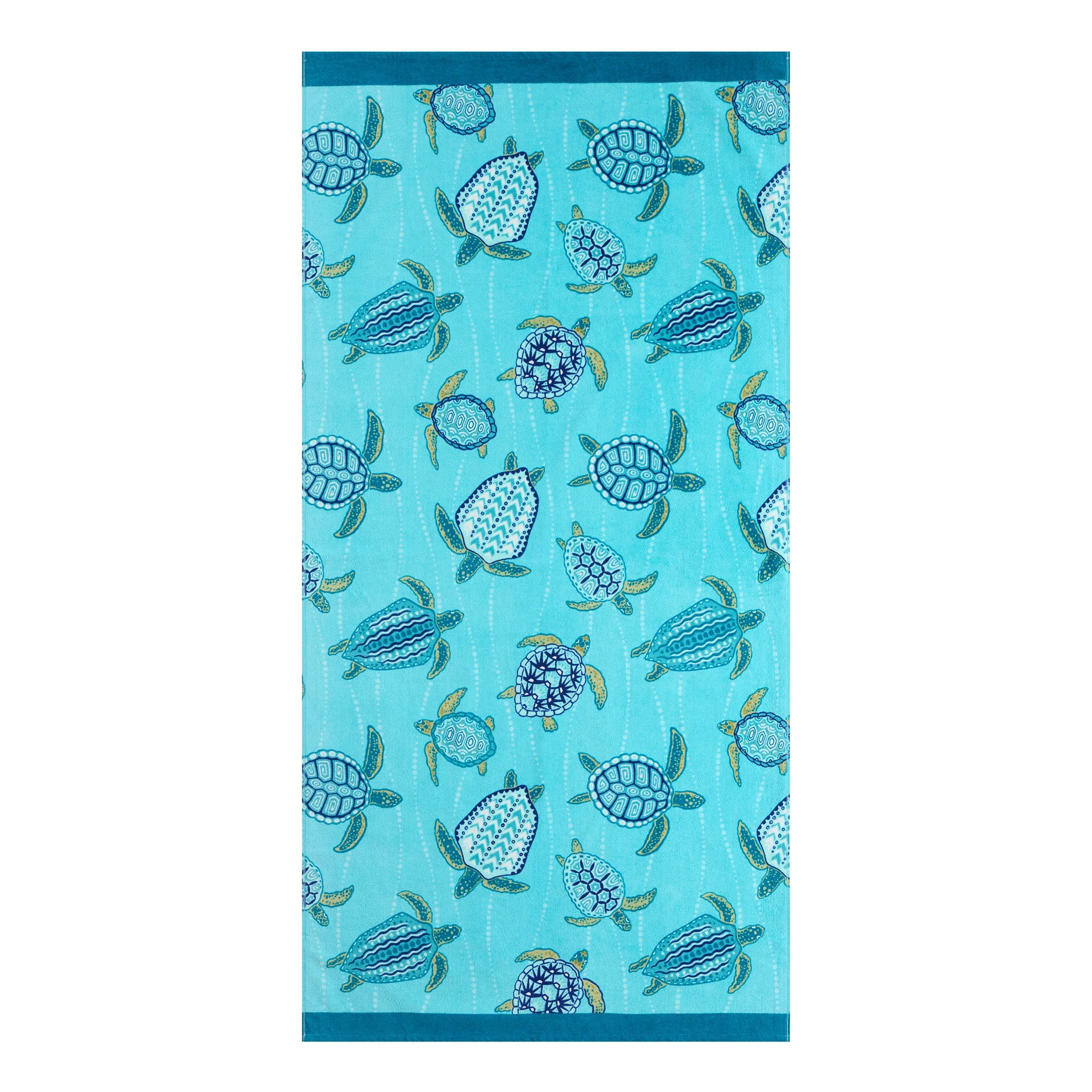 Mainstays Beach Collection Sea Turtles Cotton-Blend Beach Towel | Walmart (US)