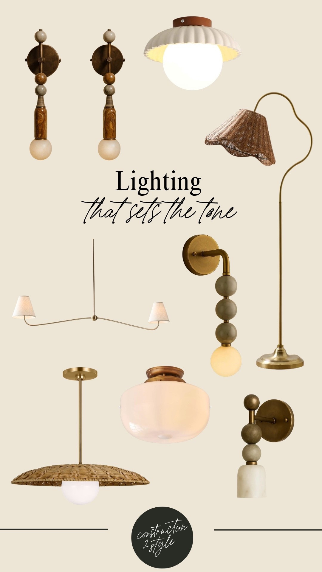 Vintage inspired light fixtures