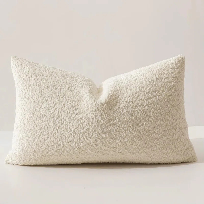 Soft Chenille Bouclé-style Filled Throw Pillow | Wayfair North America