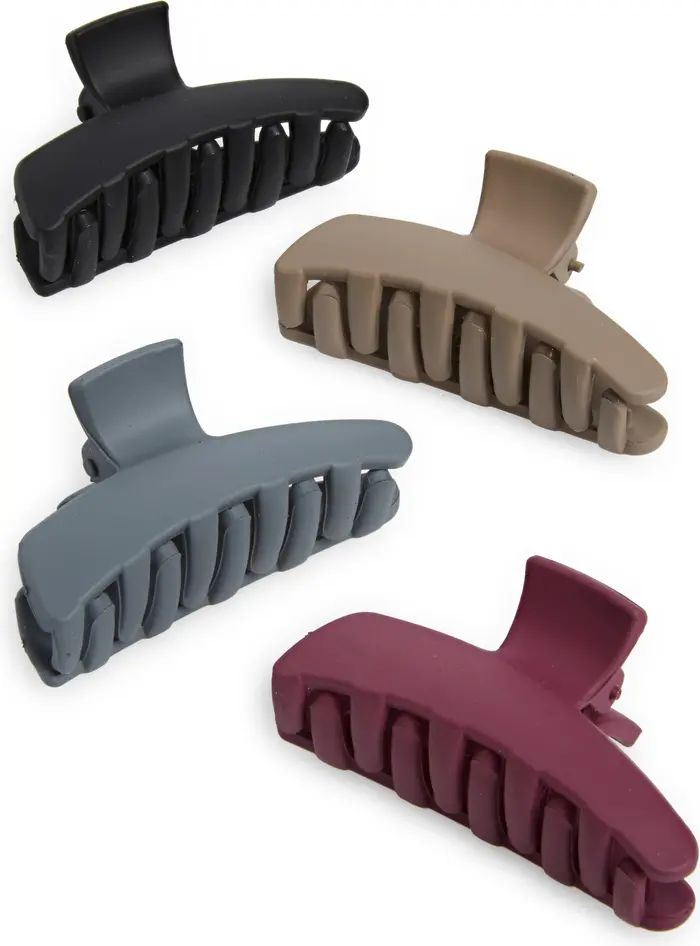Tasha Assorted 4-Pack Small Matte Jaw Hair Clips | Nordstrom | Nordstrom