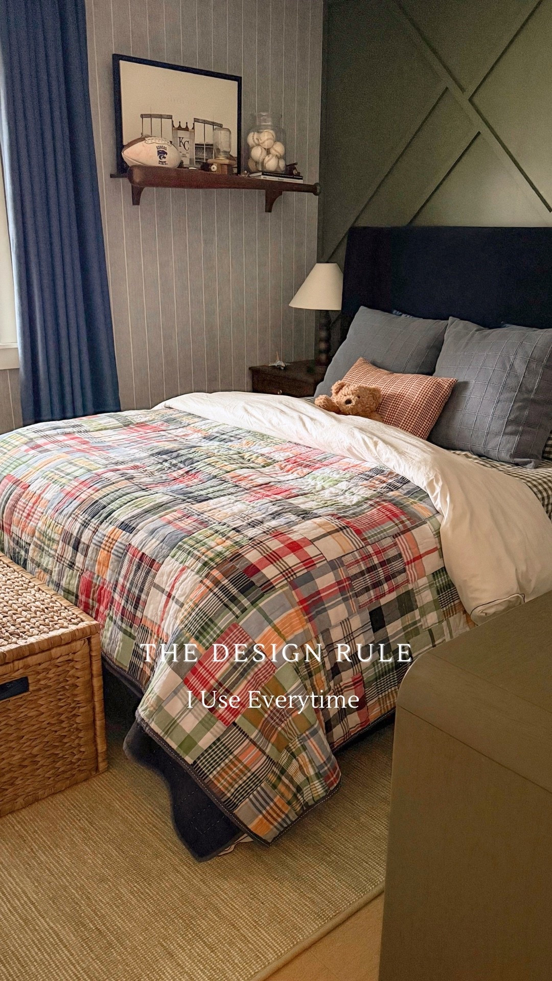 The design rule I use every time. Boys bedroom. 

#LTKHome #LTKmomlife #LTKKids