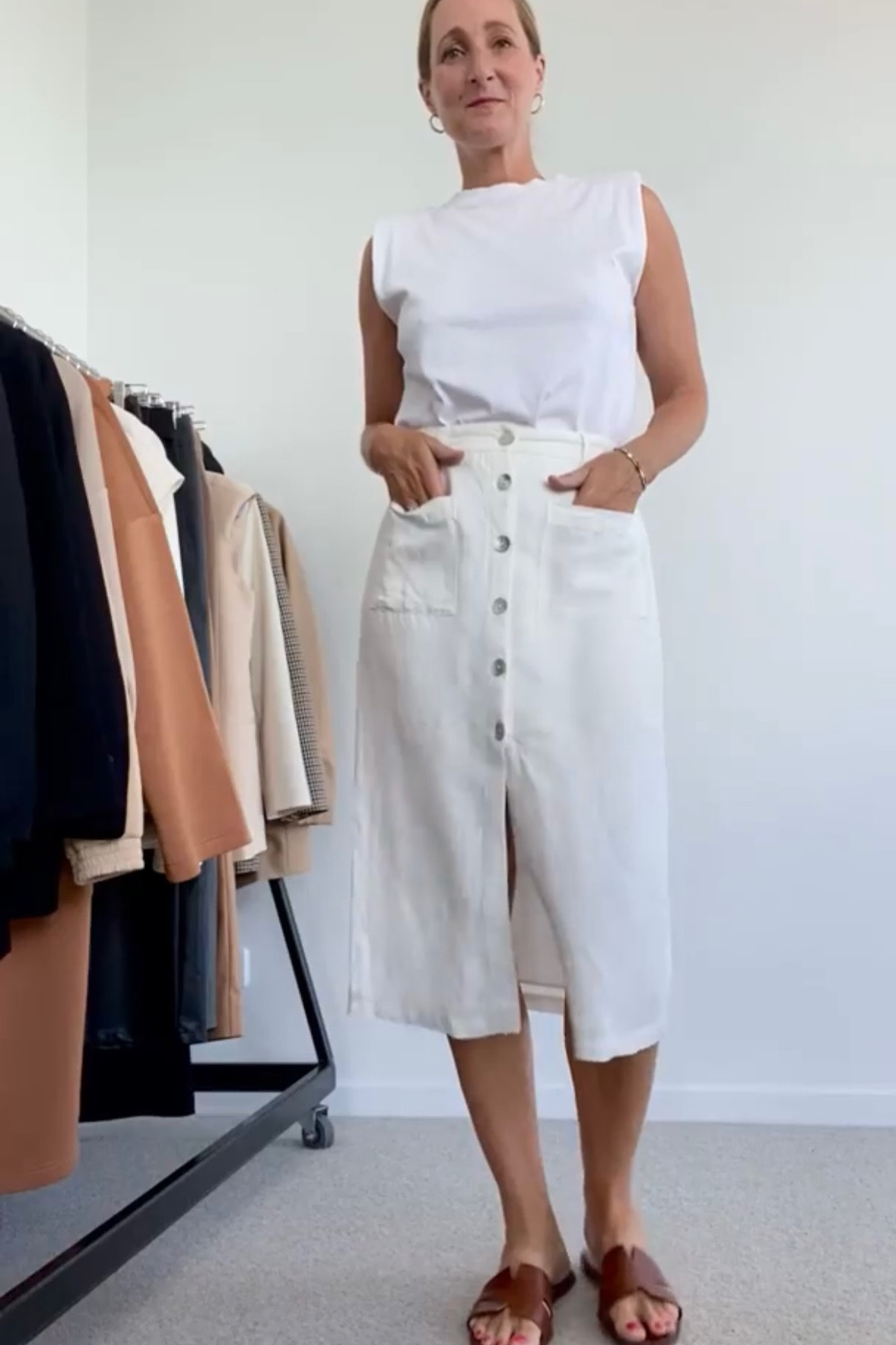 Keep it simple and fresh. 

Top is by Decjuba (sold out) 
Skirt is old from @staple the label 
Flats from Ninewest currently sold out 

Similar style options included 

#LTKaustralia #LTKunder100 #LTKstyletip