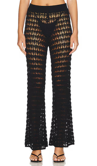 Bianca Crochet Pant in Black | Revolve Clothing (Global)