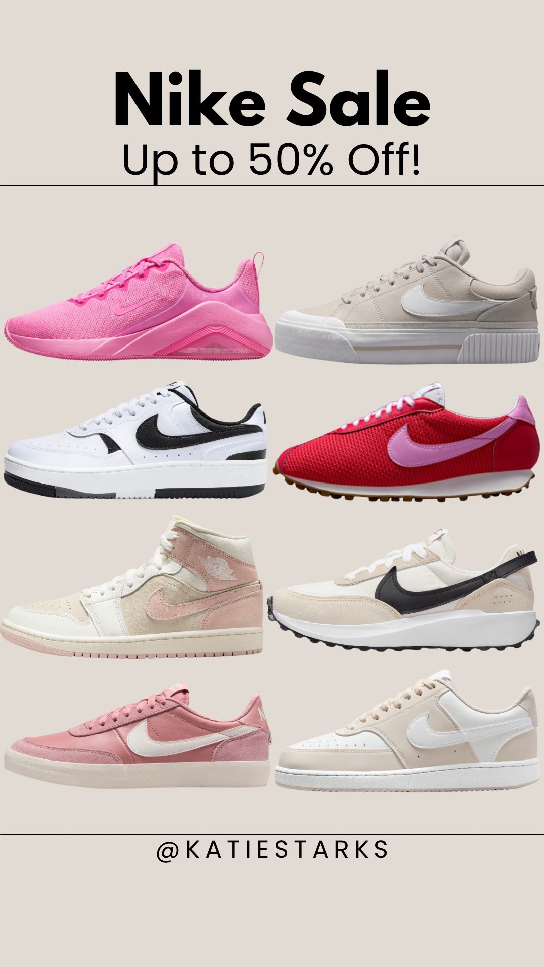 Up to 50% off Nike shoes for women! 

#LTKFindsUnder100 #LTKfitnessgoals #LTKSaleAlert