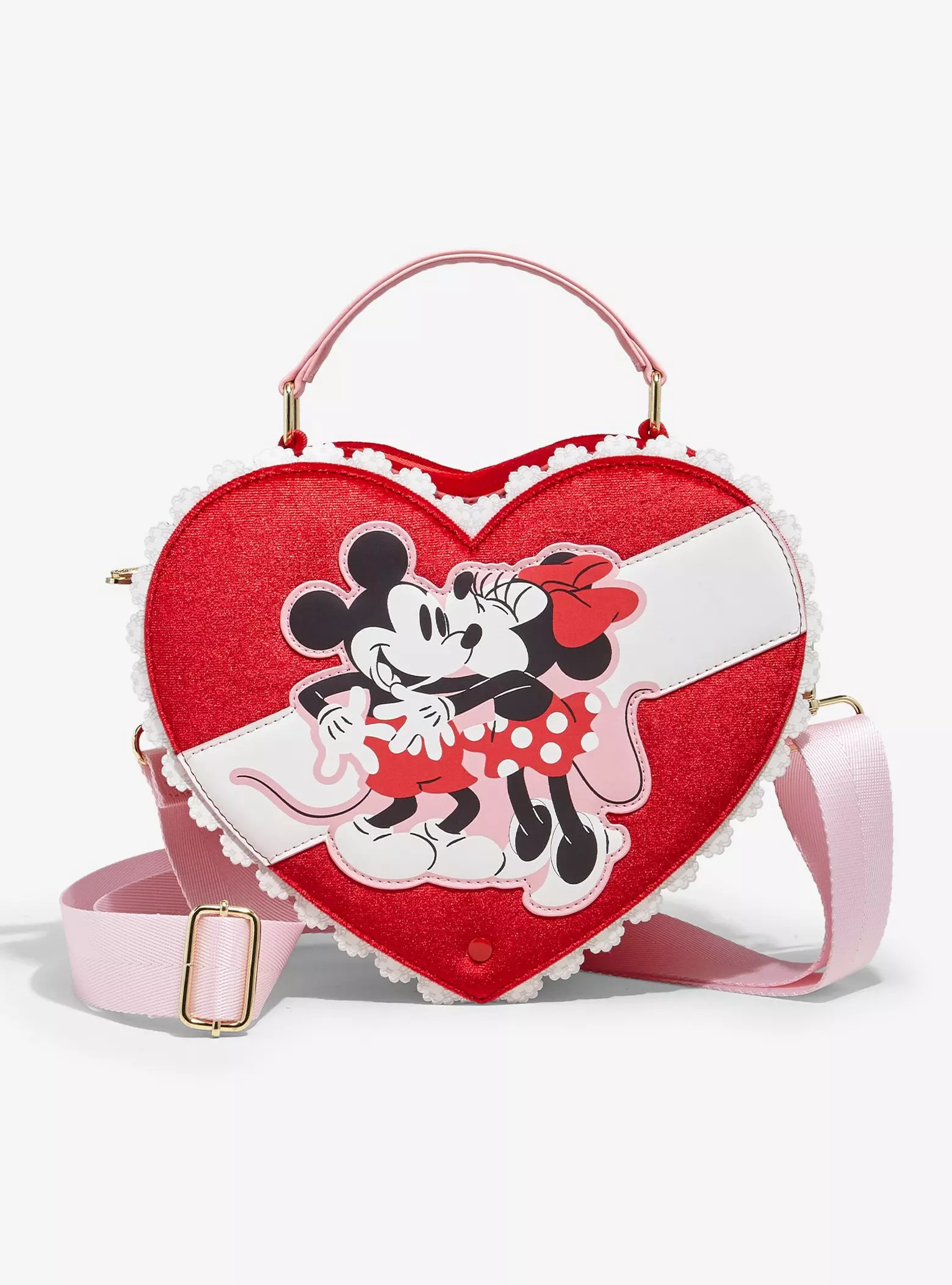 Loungefly Disney Mickey & Minnie Valentine's Day Chocolate Heart Box Chocolate Scented Figural Cr... | BoxLunch
