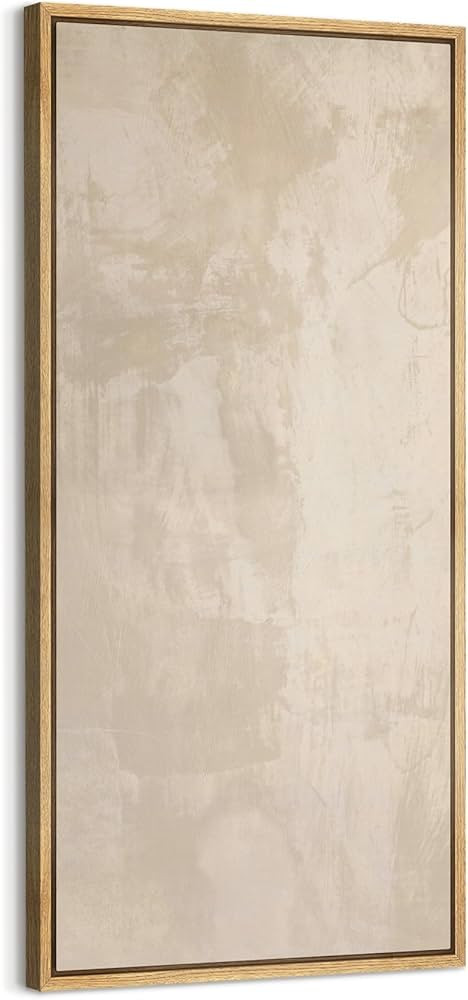 MUDECOR Extra Large Framed Canvas Print Wall Art Beige Abstract Minimalist Neutral Illustrations ... | Amazon (US)