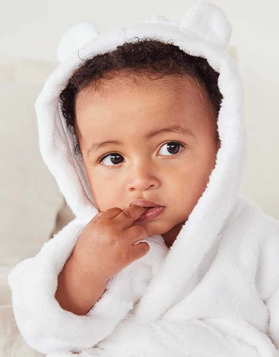 Organic Hydrocotton Baby Robe (0–12mths) | View All Baby | The  White Company | The White Company UK & ROW