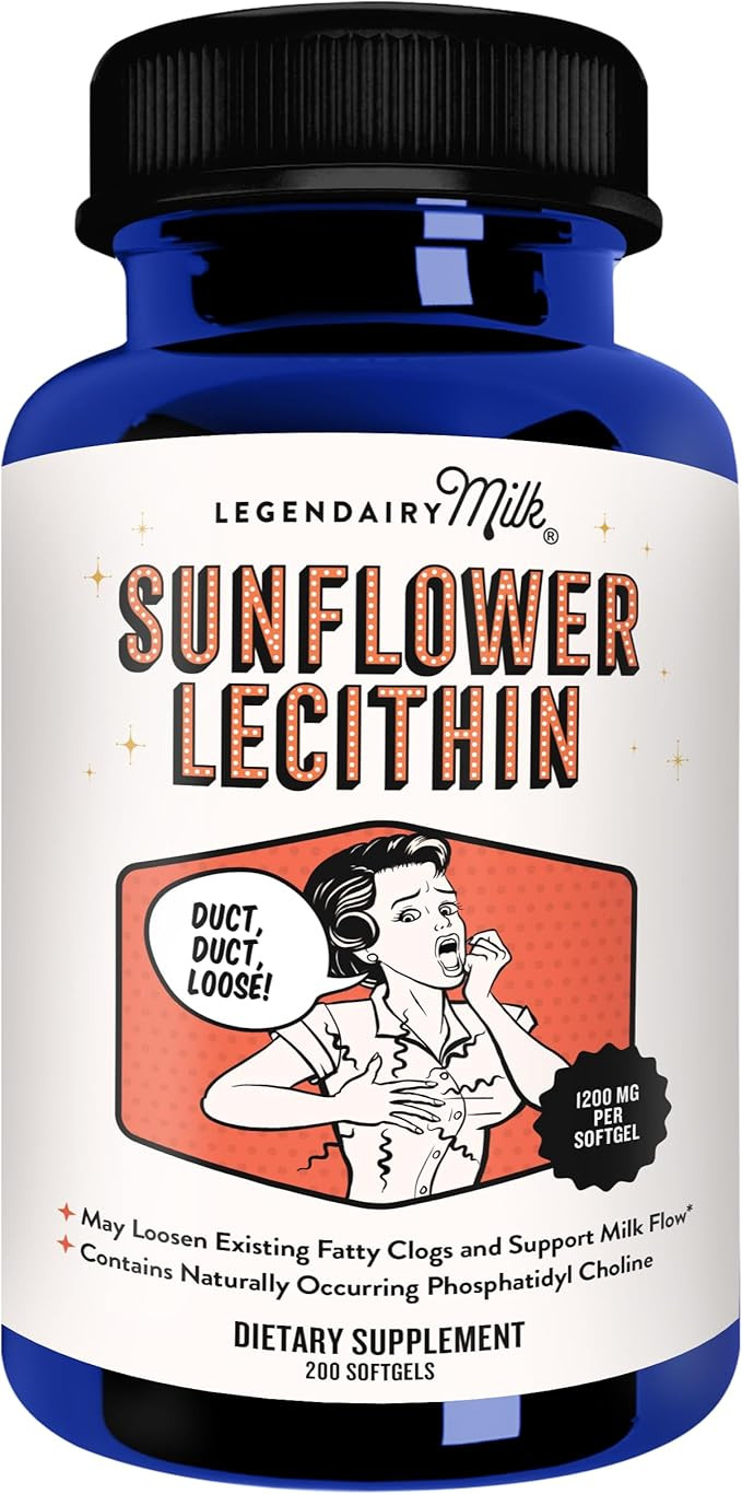Legendairy Milk Sunflower Lecithin 1200mg, Lactation Support, Sunflower Lecithin Supplement for C... | Amazon (US)