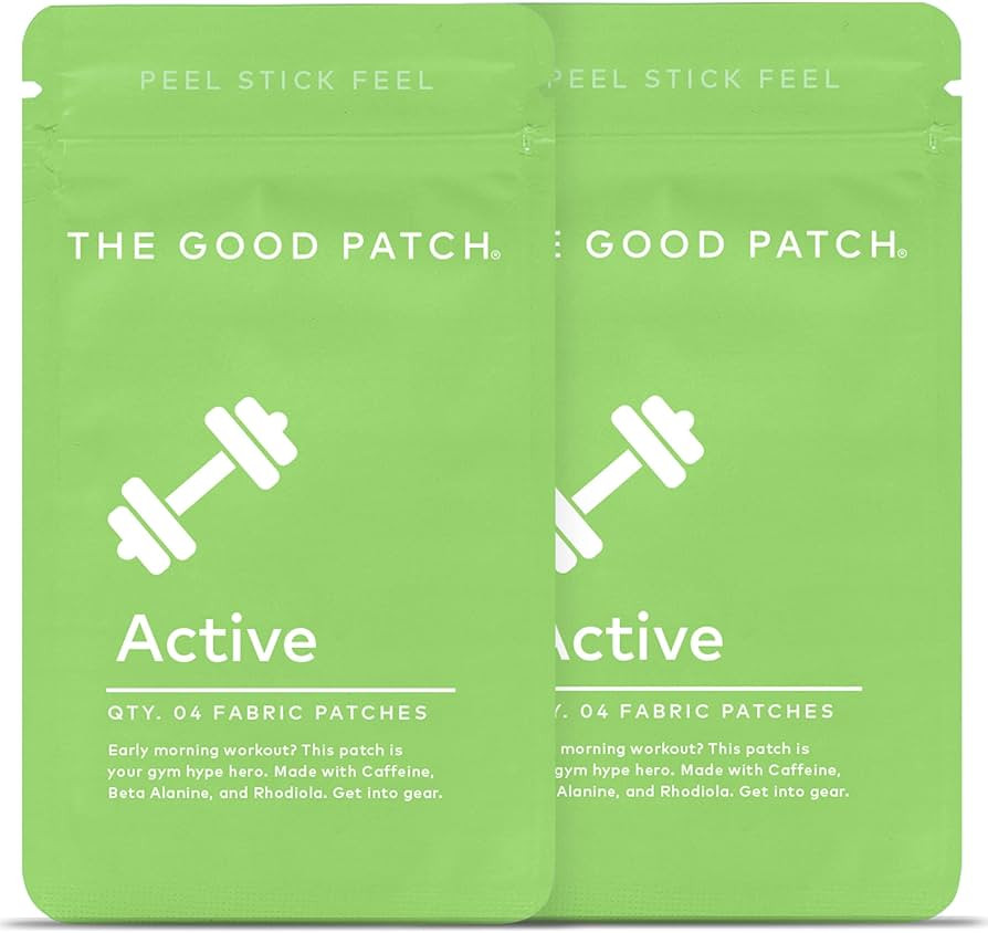The Good Patch Active Wellness Patches - Plant Powered with Caffeine, Beta Alanine, L-Citrulline,... | Amazon (US)