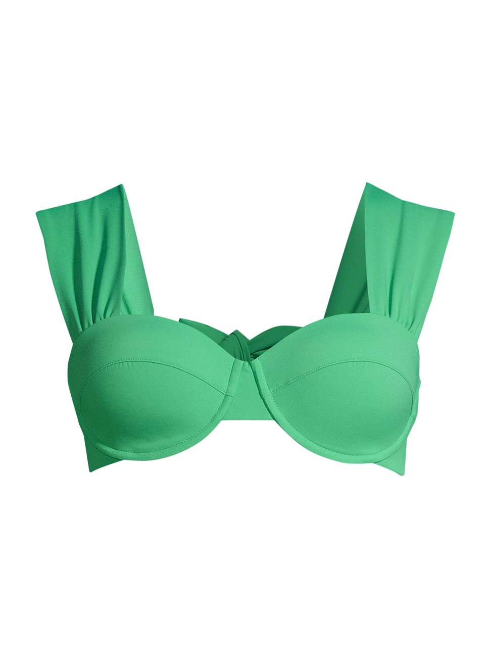 Women's Audrey Tie-Back Bikini Top - Green - Size 6 - Green - Size 6 | Saks Fifth Avenue