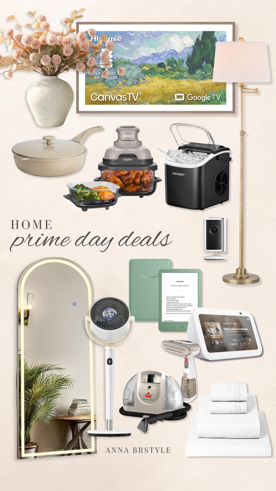 Amazon Prime Day, Prime Day home deals, home favorites, Kindle Paperwhite, Frame TV, Ninja Crispi, Euhomy ice maker, Amazon Echo Show, home organization, luxury bedding, floor mirror, cordless vacuum, home decor finds, kitchen essentials, smart home devices, annabrstyle

#LTKSeasonal #LTKHome #LTKOver40