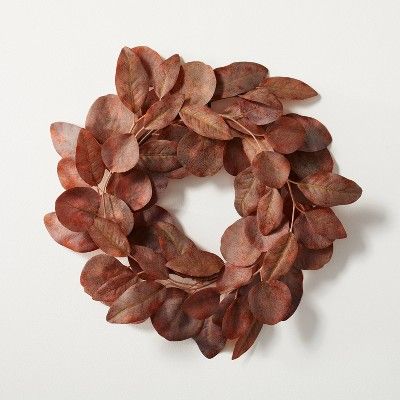 Faux Rusted Eucalyptus Plant Wreath - Hearth & Hand™ with Magnolia | Target