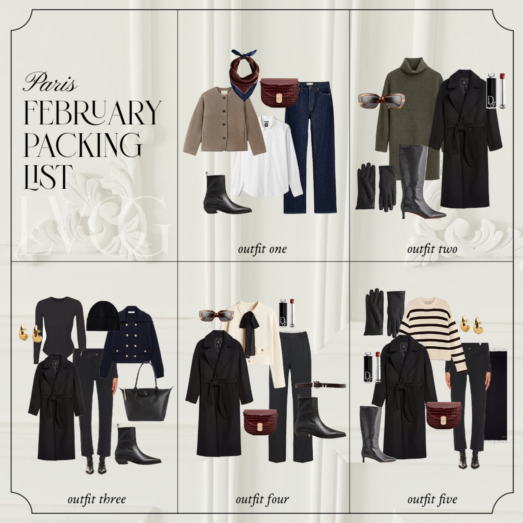 Packing List for Paris 
Winter Outfits 
Travel Capsule 

#LTKStyleTip #LTKSeasonal #LTKTravel